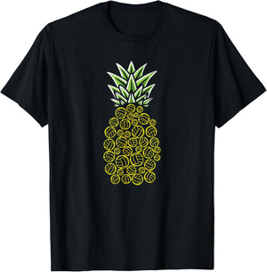 Pineapple Aloha Beaches Hawaii Beach Volleyball - Vball T-Shirt - T-Shirt | Black