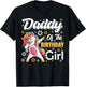 awesome dabbing unicorn birthday Daddy Family Matching T-Shirt - T-Shirt | Black