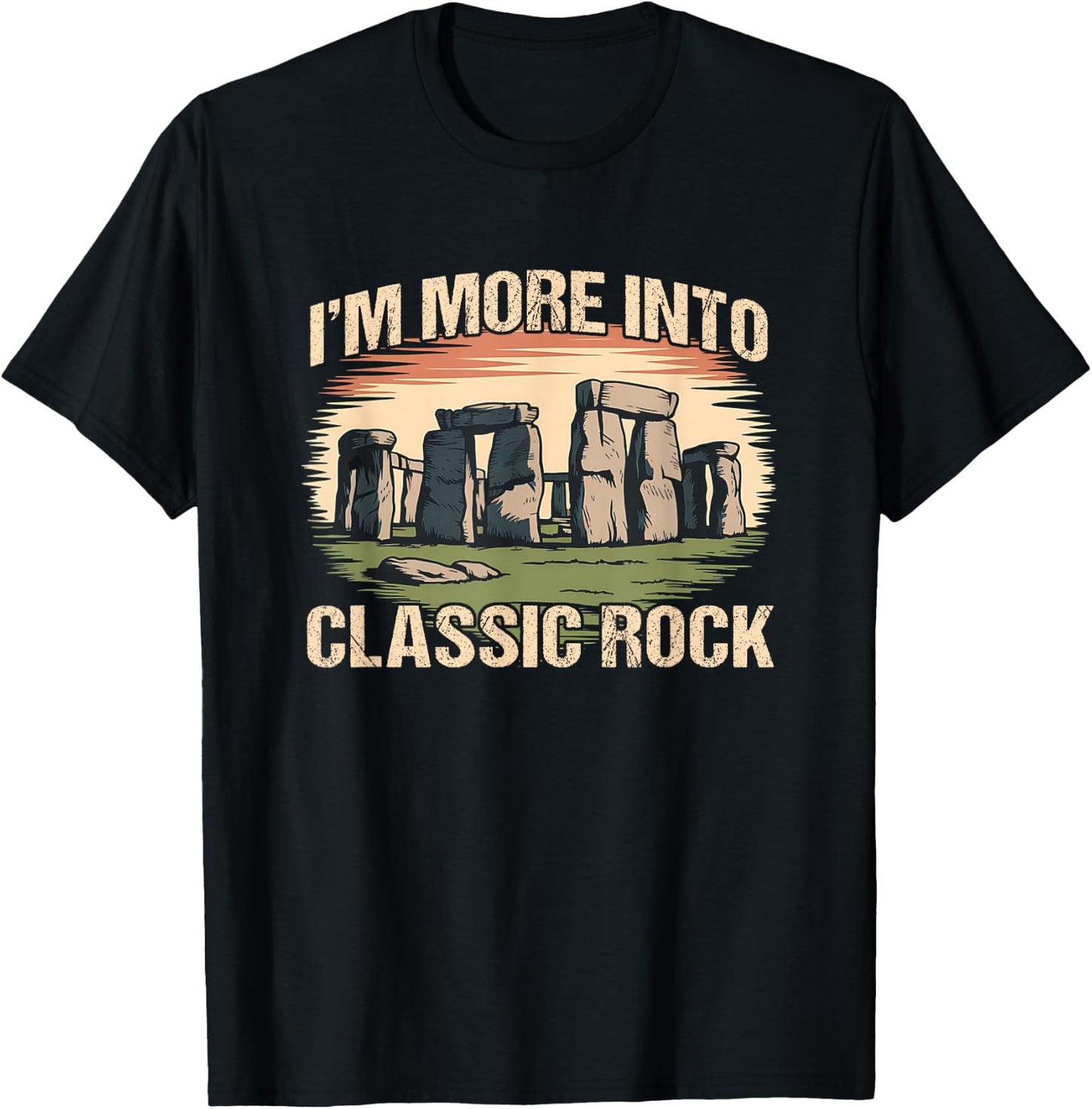 Stonehenge Classic Rock Funny History Pun T-Shirt - T-Shirt | Black