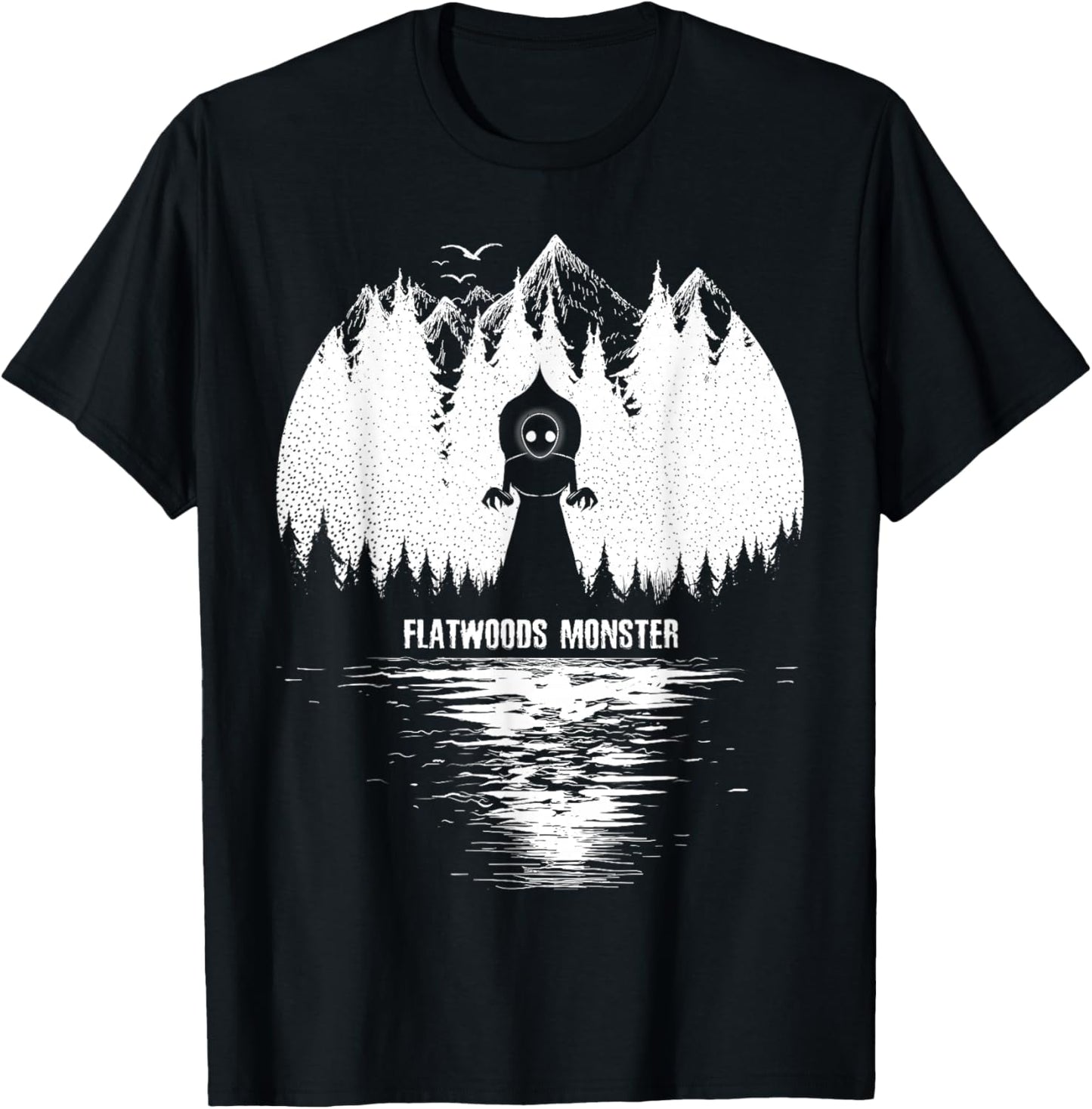 Flatwoods Monster Cryptozoology Women Kids! Cryptid T-Shirt - T-Shirt | Black