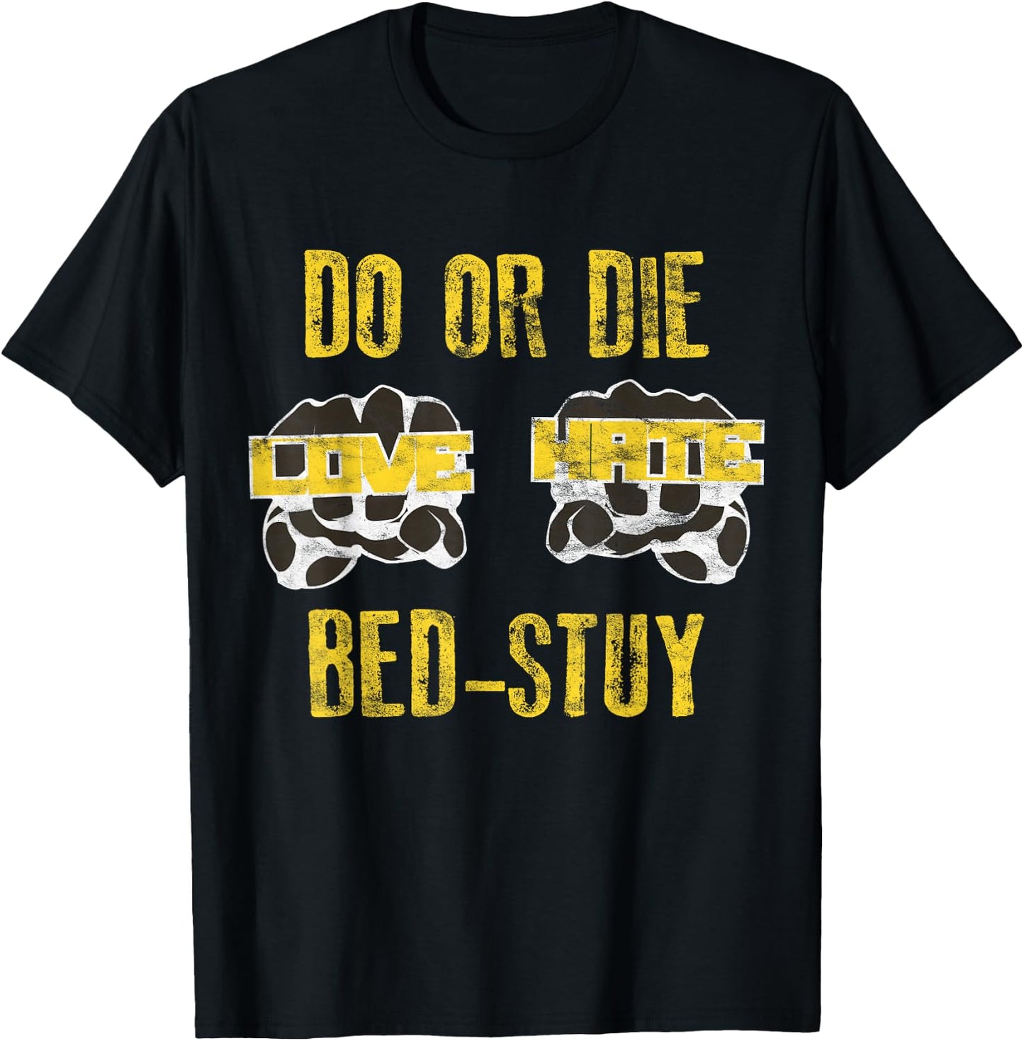 Retro 80s Do or Die Bed Stuy Hip Hop Style T-Shirt - T-Shirt | Black