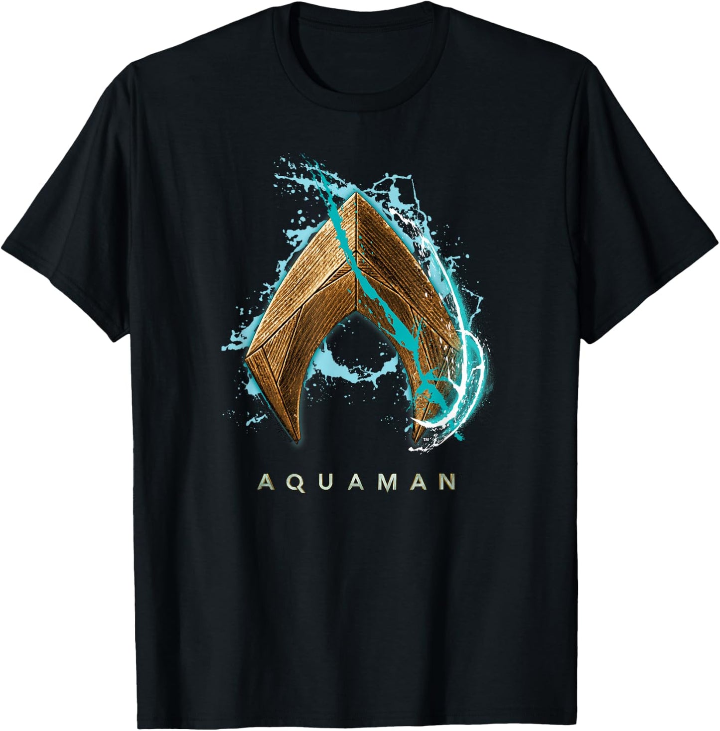 Aquaman Movie Water Shield T-Shirt - T-Shirt | Black