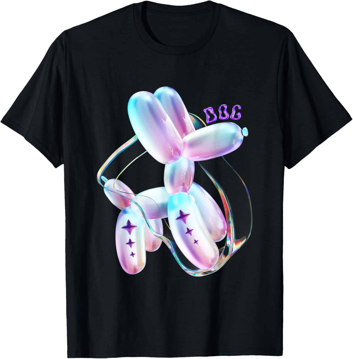 3d Balloon Dog T-Shirt - T-Shirt | Black