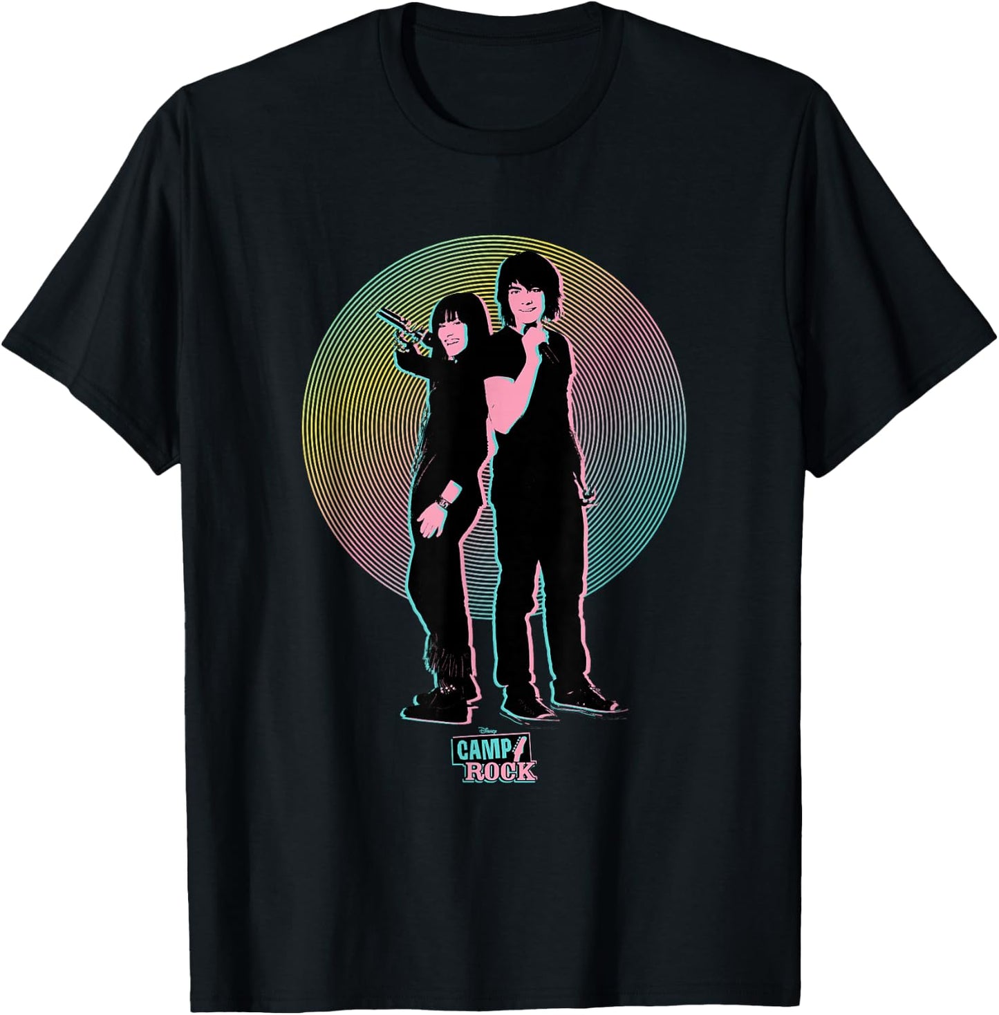 Disney Camp Rock Mitchie Torres and Shane Grey T-Shirt - T-Shirt | Black