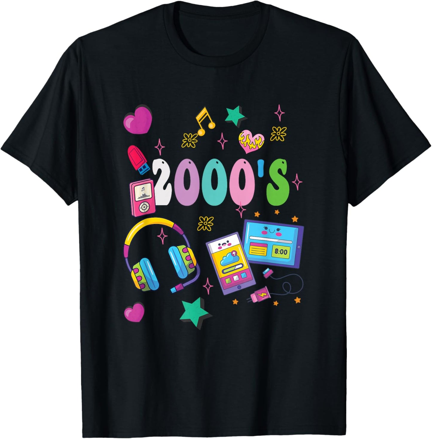Back to the 2000's Vintage Two thousands retro 00s T-Shirt - T-Shirt | Black