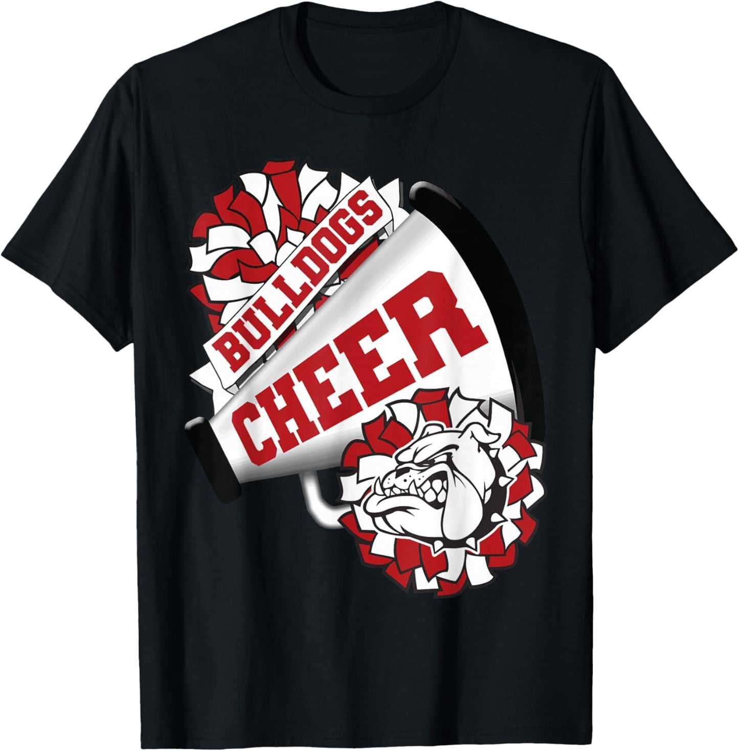 Dog Cheer Back To School Spirit Cheerleading T-Shirt - T-Shirt | Black