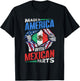 Made In America With Mexican Parts Country Lover Mexico Us T-Shirt - T-Shirt | Black