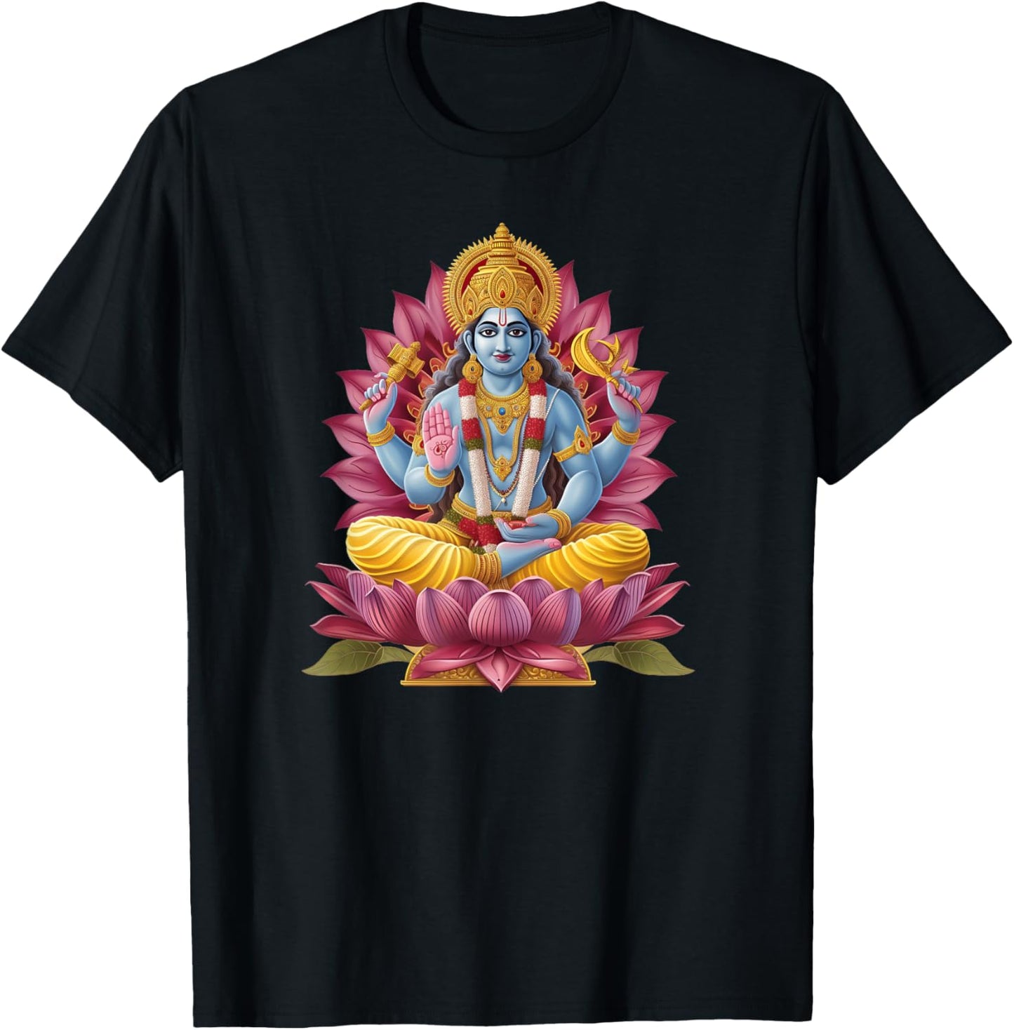 Hindu-Gott Vishnu - Vishnu Hinduismus Symbol des Schutzes T-Shirt - T-Shirt | Black