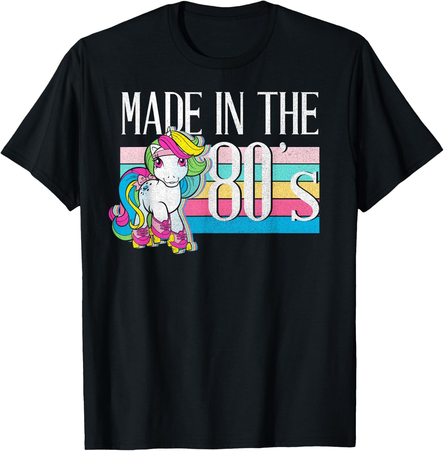 My Little Pony Moonstone Made in The 80's Retro Skater T-Shirt - T-Shirt | Black