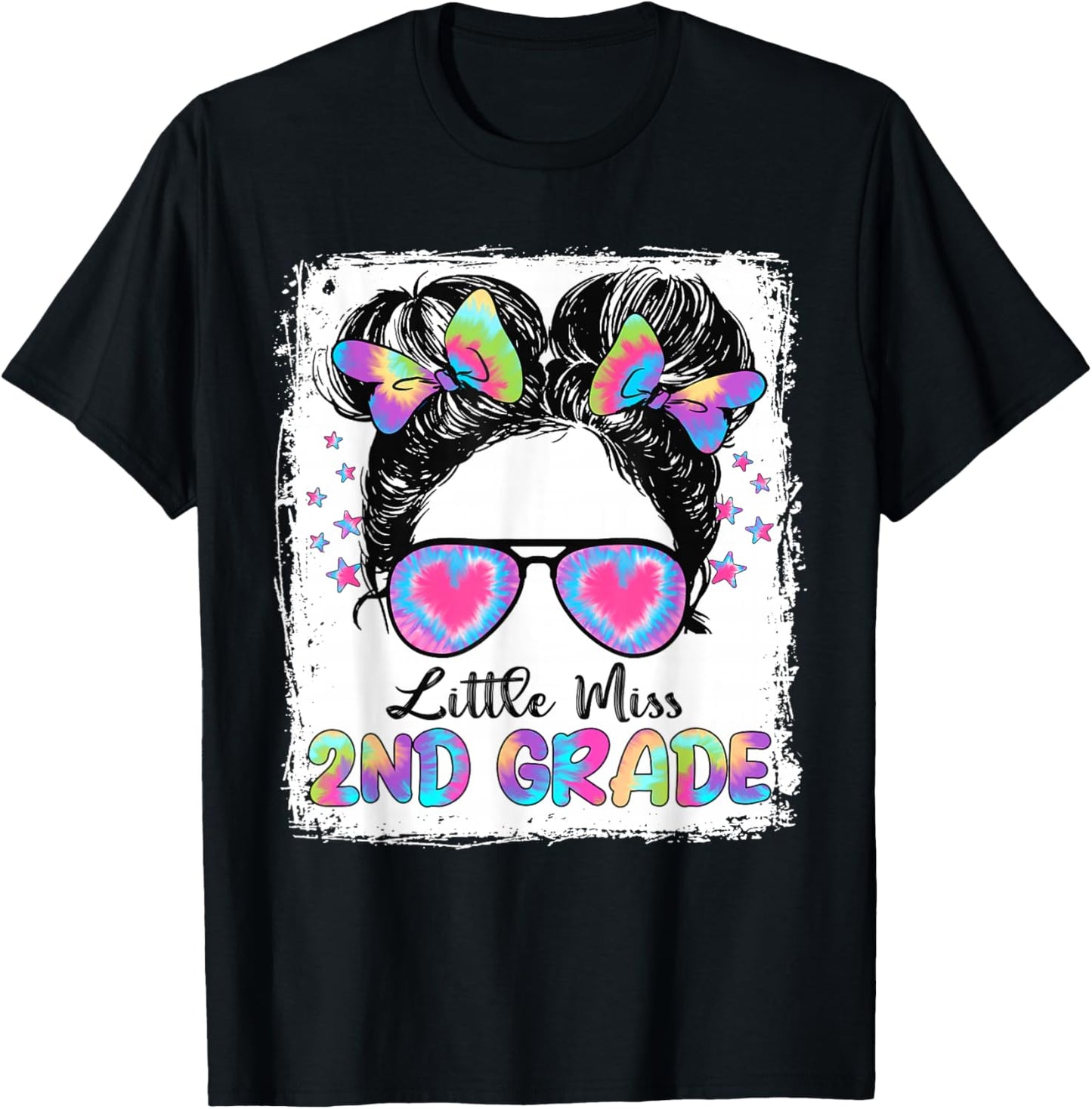 Little Miss Second Grade Girl Back To School Shirt 2nd Grade T-Shirt - T-Shirt | Black