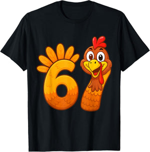 Funny 67 Thanksgiving Meme Turkey Six Seven Costume Boy Girl T-Shirt - T-Shirt | Black