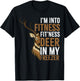 I'm Into Fitness Fit'ness Deer In My Freezer Hunting Deer T-Shirt - T-Shirt | Black
