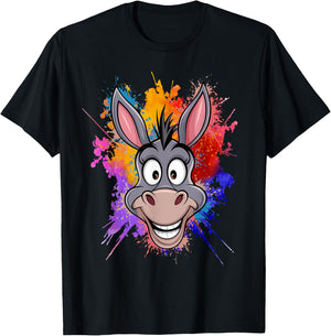 Donkey Men Women Donkey Lover Graphic Donkey T-Shirt - T-Shirt | Black