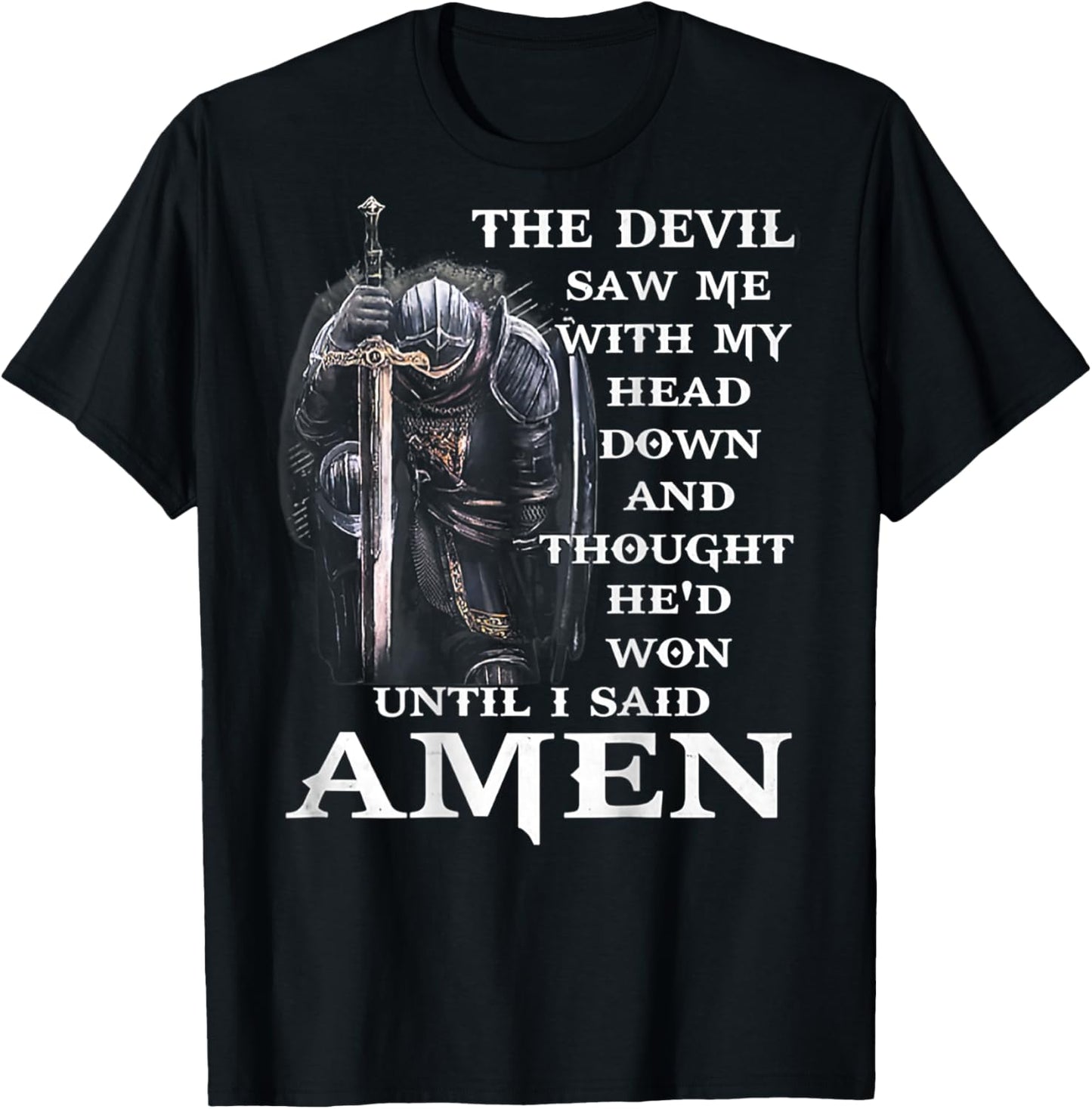 Jesus The Devil Saw Me With My Head Down (auf der Rückseite) T-Shirt - T-Shirt | Black