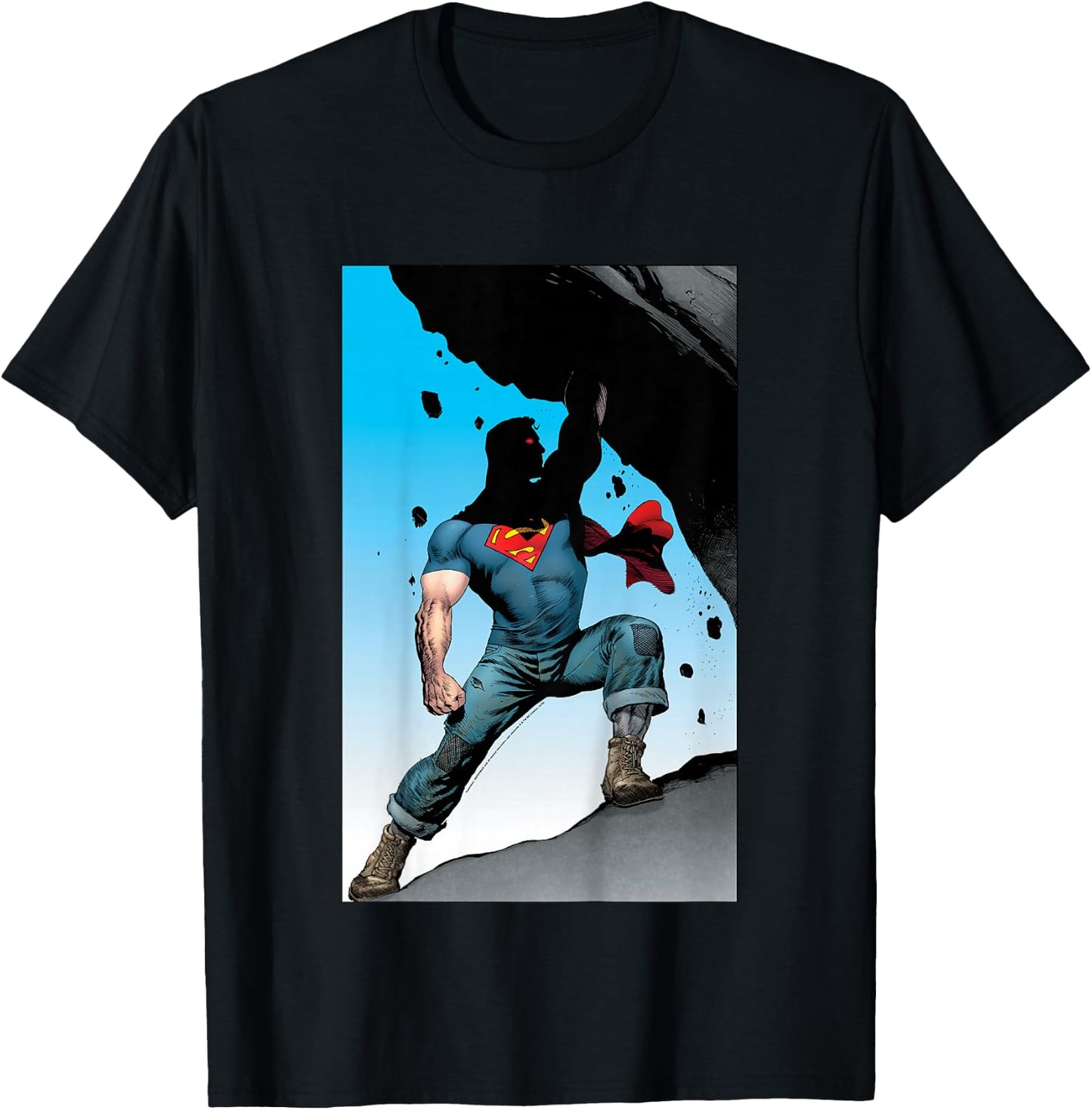 Kids DC Comics Superman Power Lift Comic Poster T-Shirt - T-Shirt | Black