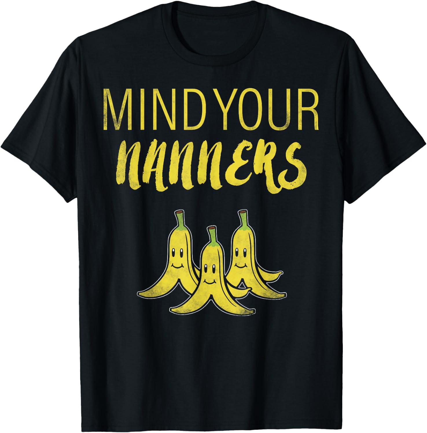 Mario Kart Mind Your Nanners T-Shirt - T-Shirt | Black
