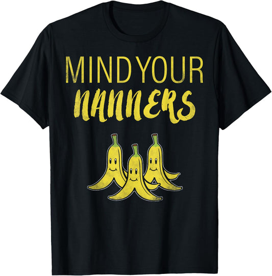 Mario Kart Mind Your Nanners T-Shirt - T-Shirt | Black