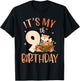 Its My 9th Birthday Cute Fox 9 Year Old Birthday Decorations T-Shirt - T-Shirt | Black