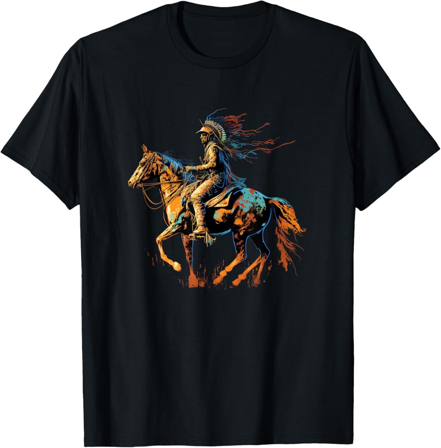 Native American Dreamcatcher Indian Design T-Shirt - T-Shirt | Black