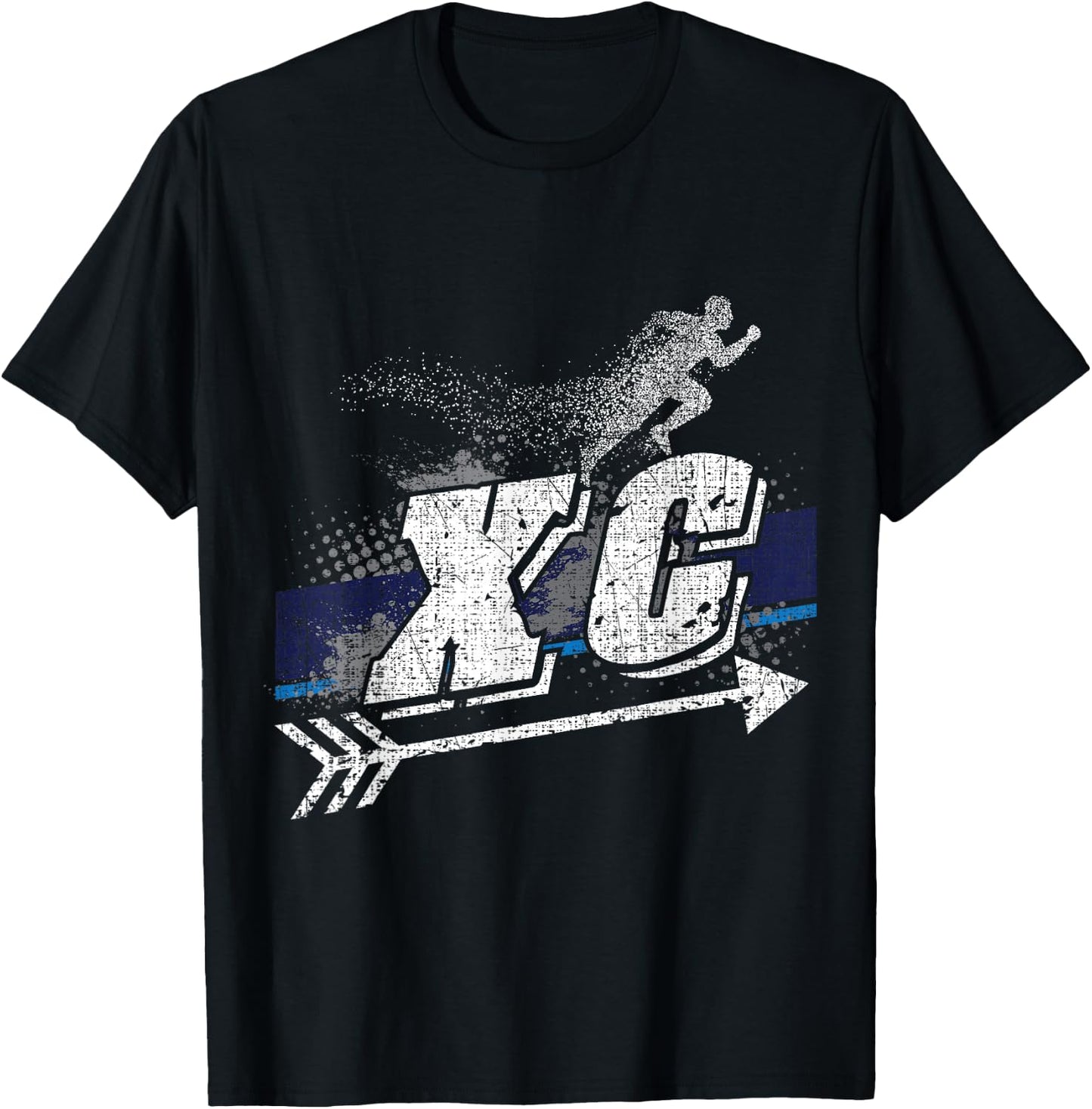 XC Cross Country Runner Open Air Individual Team Sport T-Shirt - T-Shirt | Black
