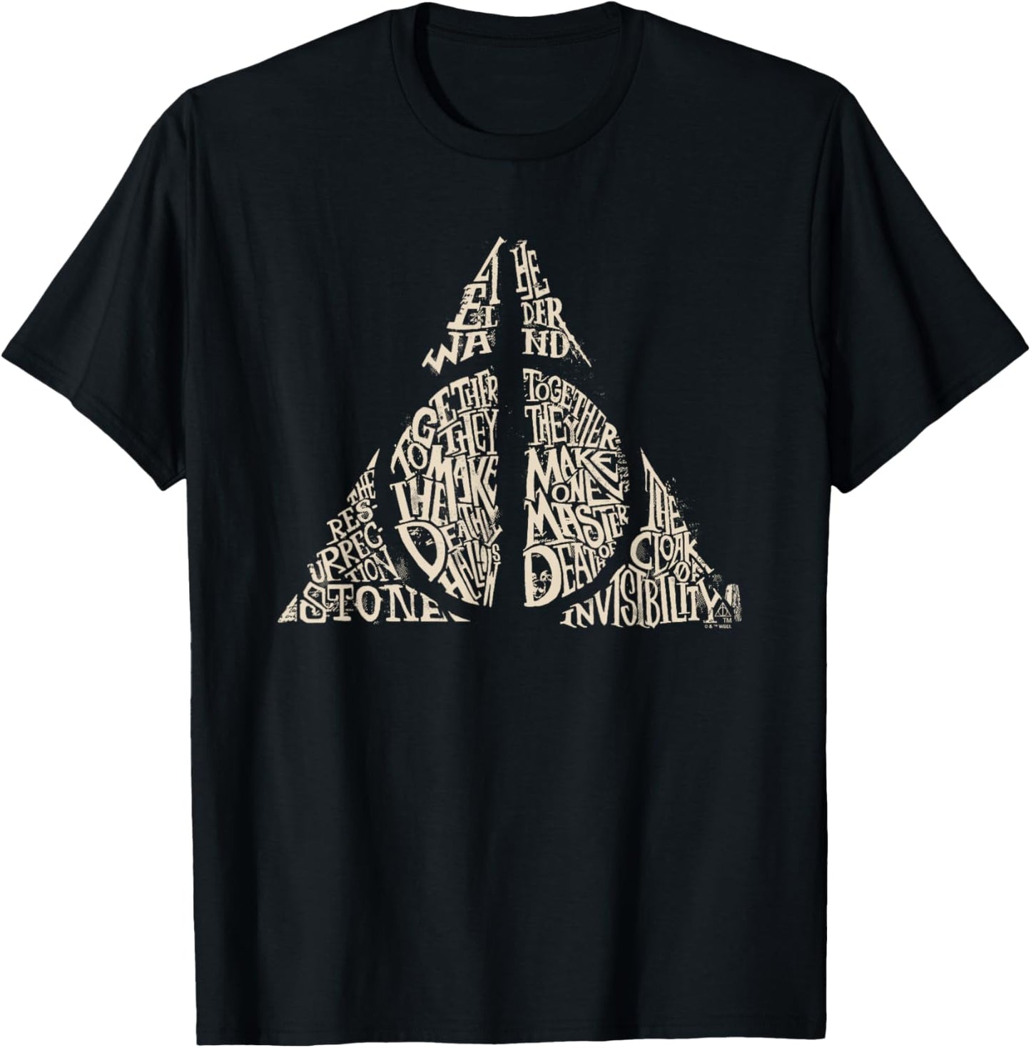 Harry Potter Together Make the Deathly Hallows T-Shirt - T-Shirt | Black