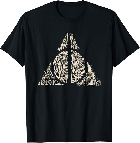 Harry Potter Together Make the Deathly Hallows T-Shirt - T-Shirt | Black