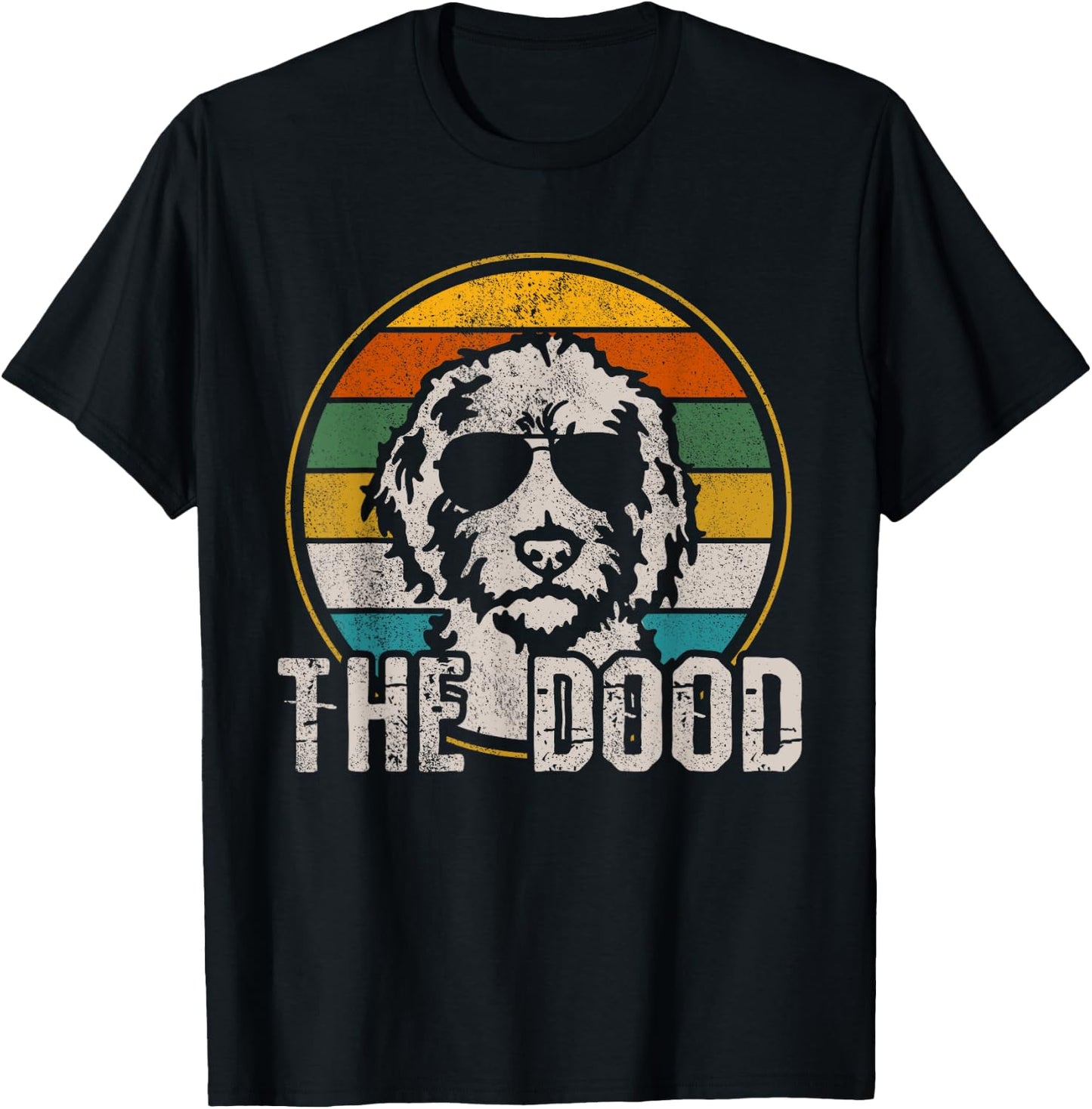 Goldendoodle - The Dood Vintage Retro Dog Women Girls Kids T-Shirt - T-Shirt | Black