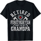 Retired firefighter makes the best grandpa Retirement gift T-Shirt - T-Shirt | Black