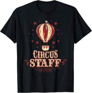 Circus Staff Shirt - Vintage Circus Shirt - Circus Staff T-Shirt - T-Shirt | Black