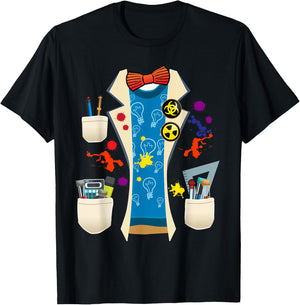 Halloween Mad Chemist Scientist DIY Costume Physics Science T-Shirt - T-Shirt | Black