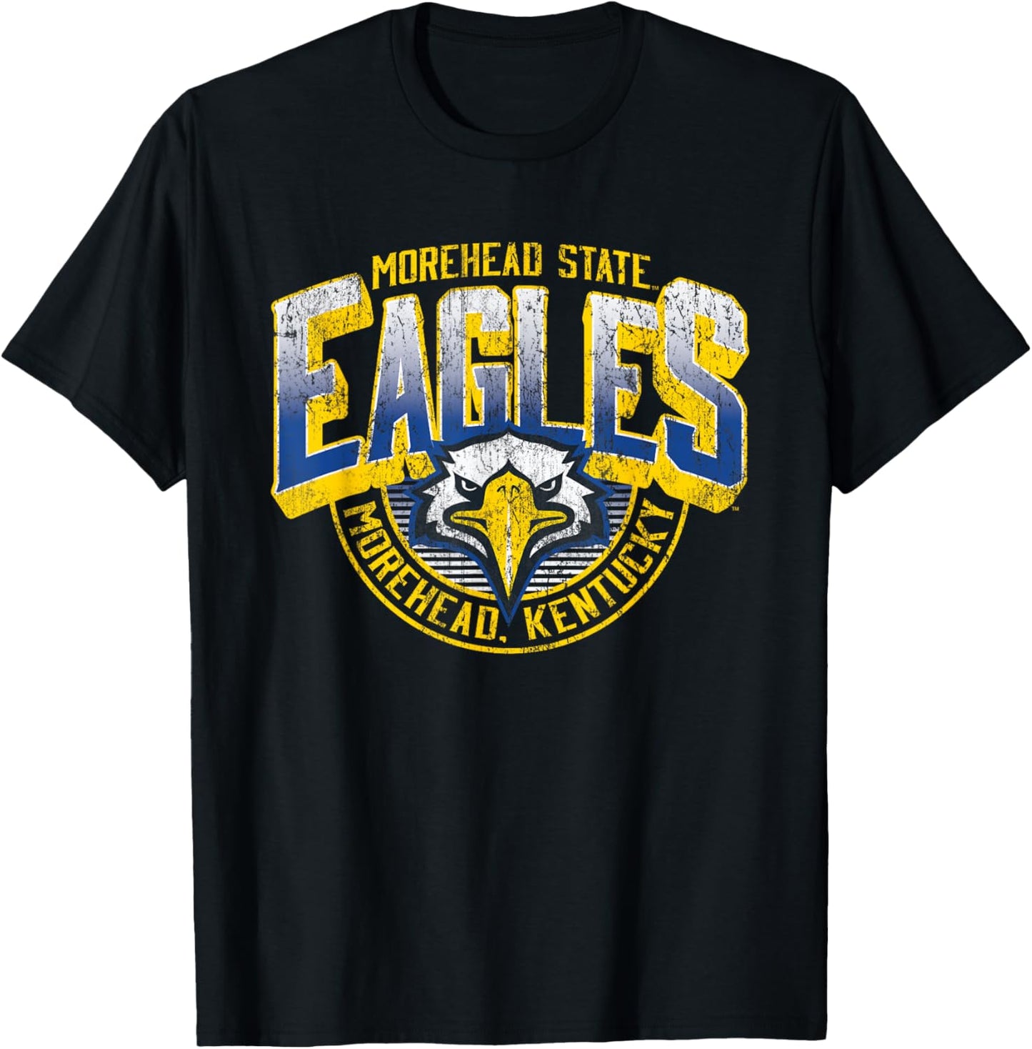 Morehead State Eagles Vintage Major Dark Heather T-Shirt - T-Shirt | Black