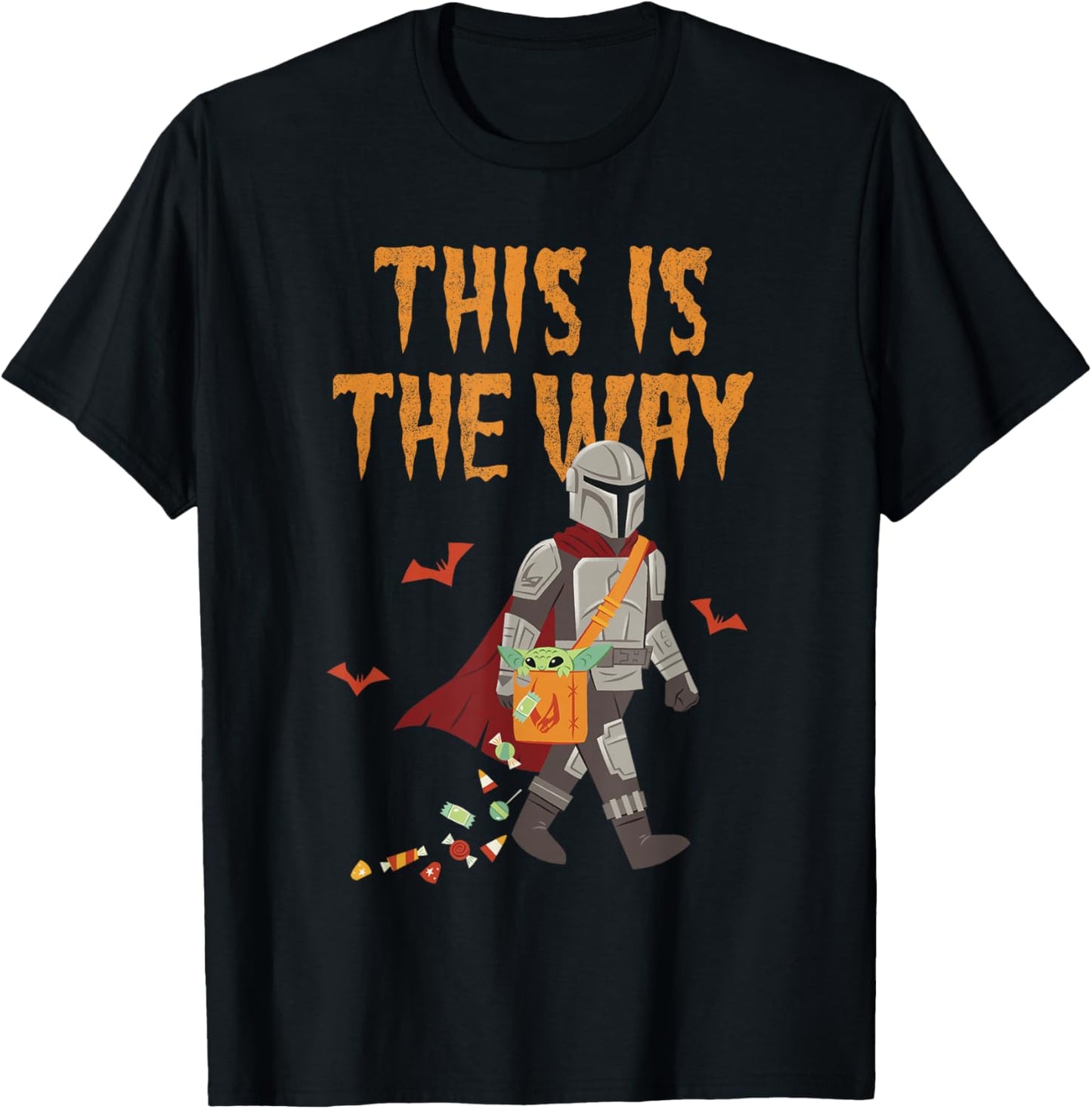 Star Wars: The Mandalorian Halloween Mando Grogu Is My Way T-Shirt - T-Shirt | Black