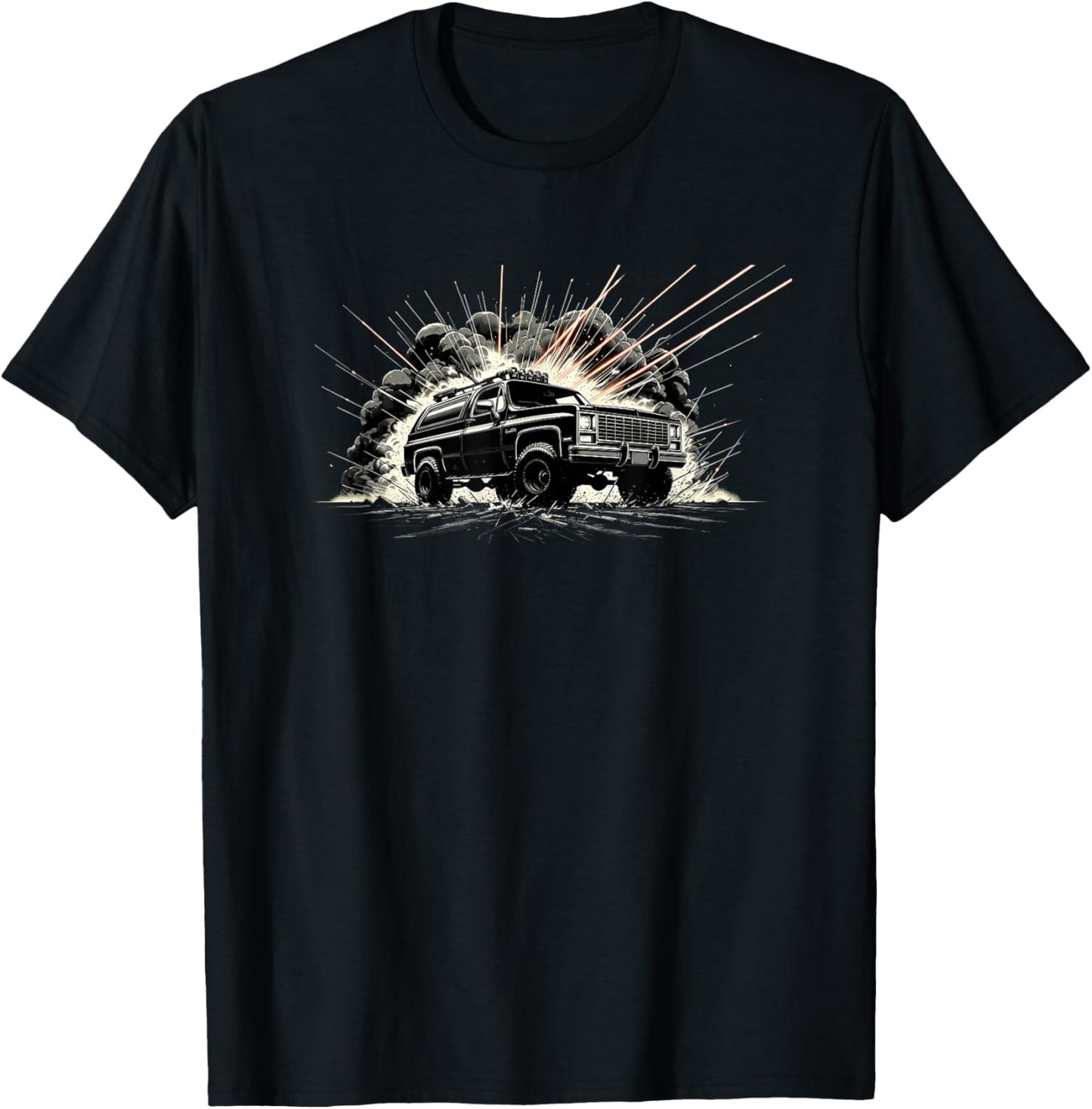 K5 Squarebody Jimmy Truck Suburban Lifted Classic Truck T-Shirt - T-Shirt | Black