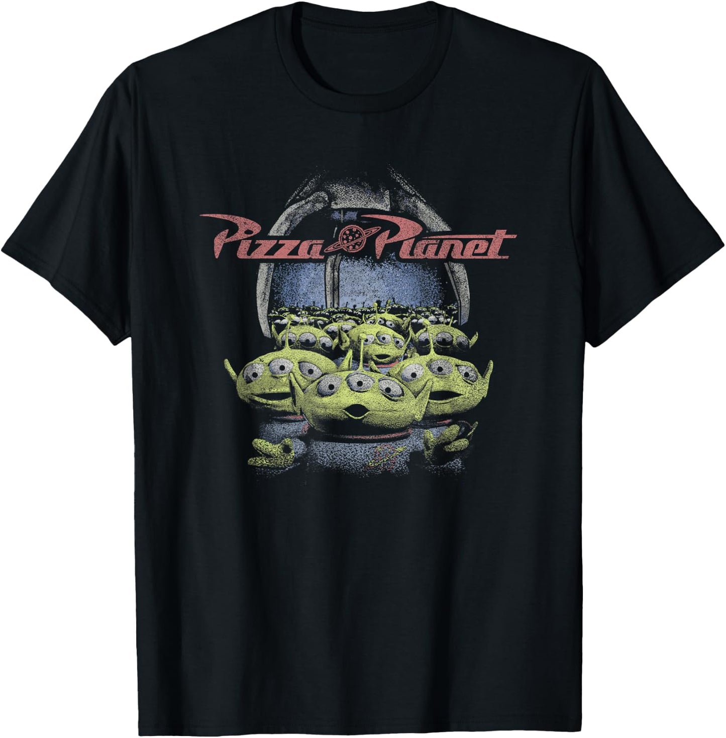 Disney Pixar Toy Story Pizza Planet Aliens & Claw T-Shirt - T-Shirt | Black