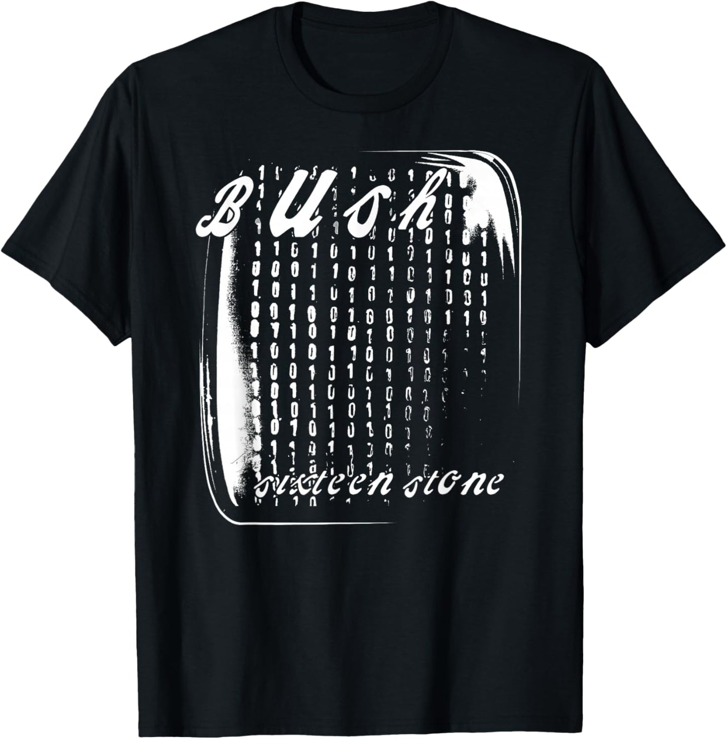 Bush – White Logo On Red T-Shirt - T-Shirt | Black