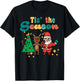 Tis The Season Retro Groovy Christmas Xmas Men Women Kids T-Shirt - T-Shirt | Black