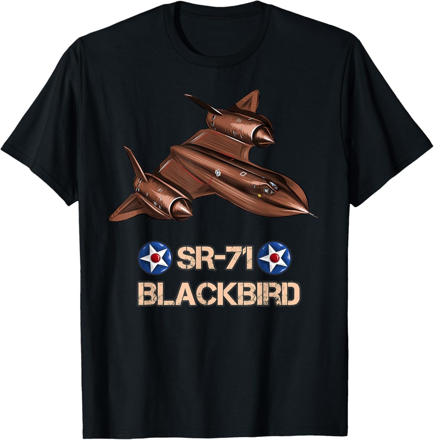 American Reconnaissance Aircraft SR71 Blackbird T-Shirt - T-Shirt | Black
