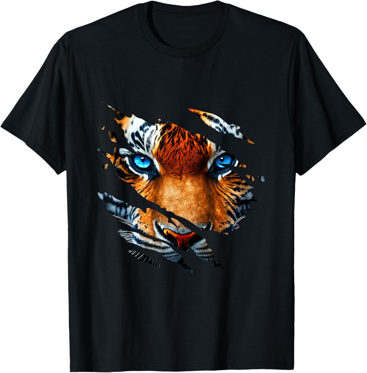 Tiger Eye Zoo Safari Big Cat Zookeeper Or Zoologist T-Shirt - T-Shirt | Black