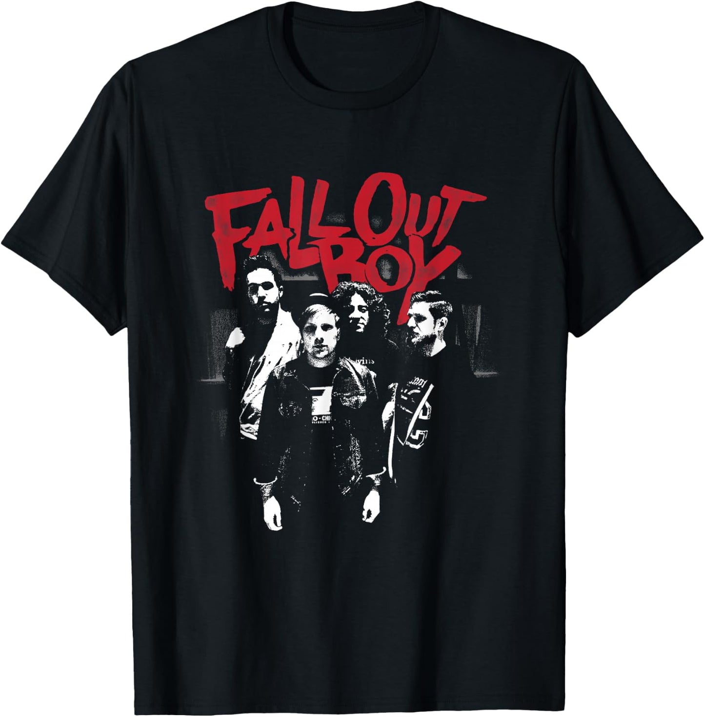 Fall Out Boy - Punk Scratch Photo T-Shirt - T-Shirt | Black