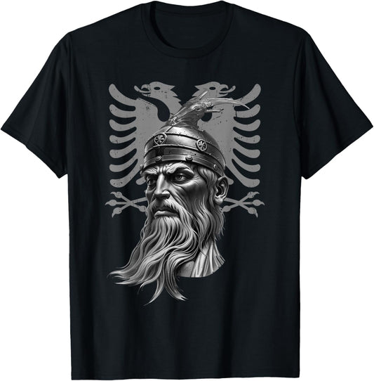 Skanderbeg Albania and Kosovo flag for a proud Albanian T-Shirt - T-Shirt | Black