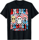 Groovy America Killing IT Since 1776 Horror 4th Of July USA T-Shirt - T-Shirt | Black