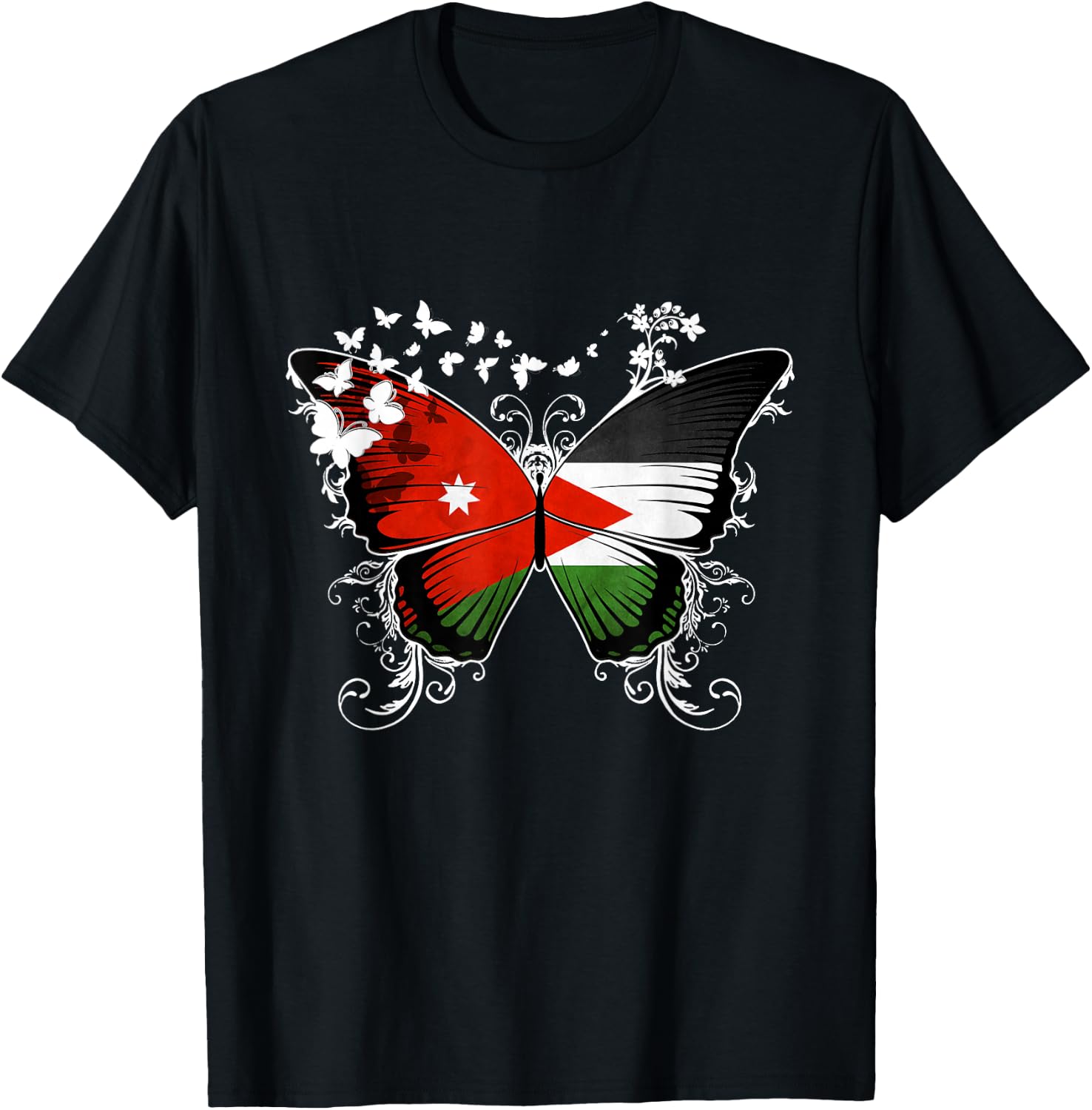 Jordan Flag Jordanian T-Shirt - T-Shirt | Black