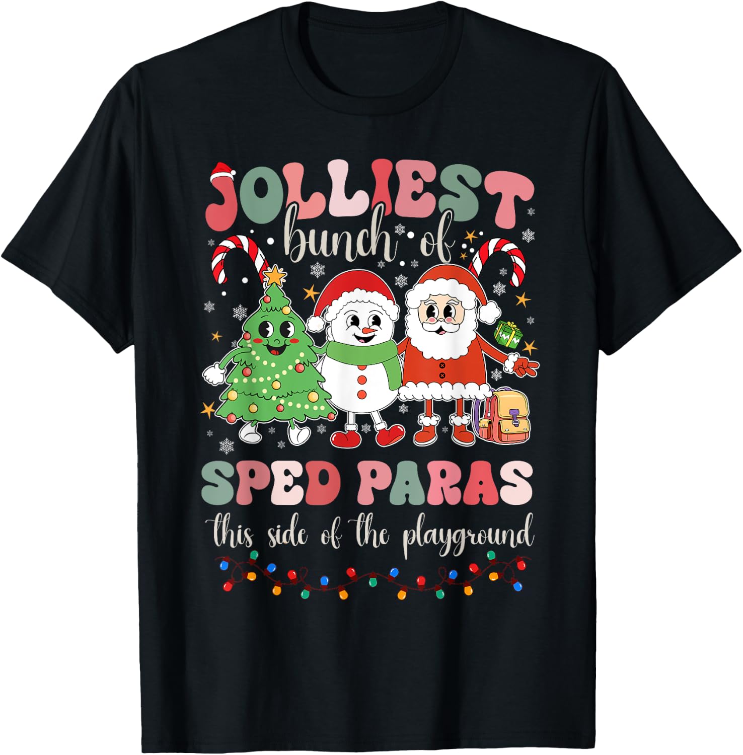 Jolliest Bunch Of Sped Paras This Side Of The Playground T-Shirt - T-Shirt | Black