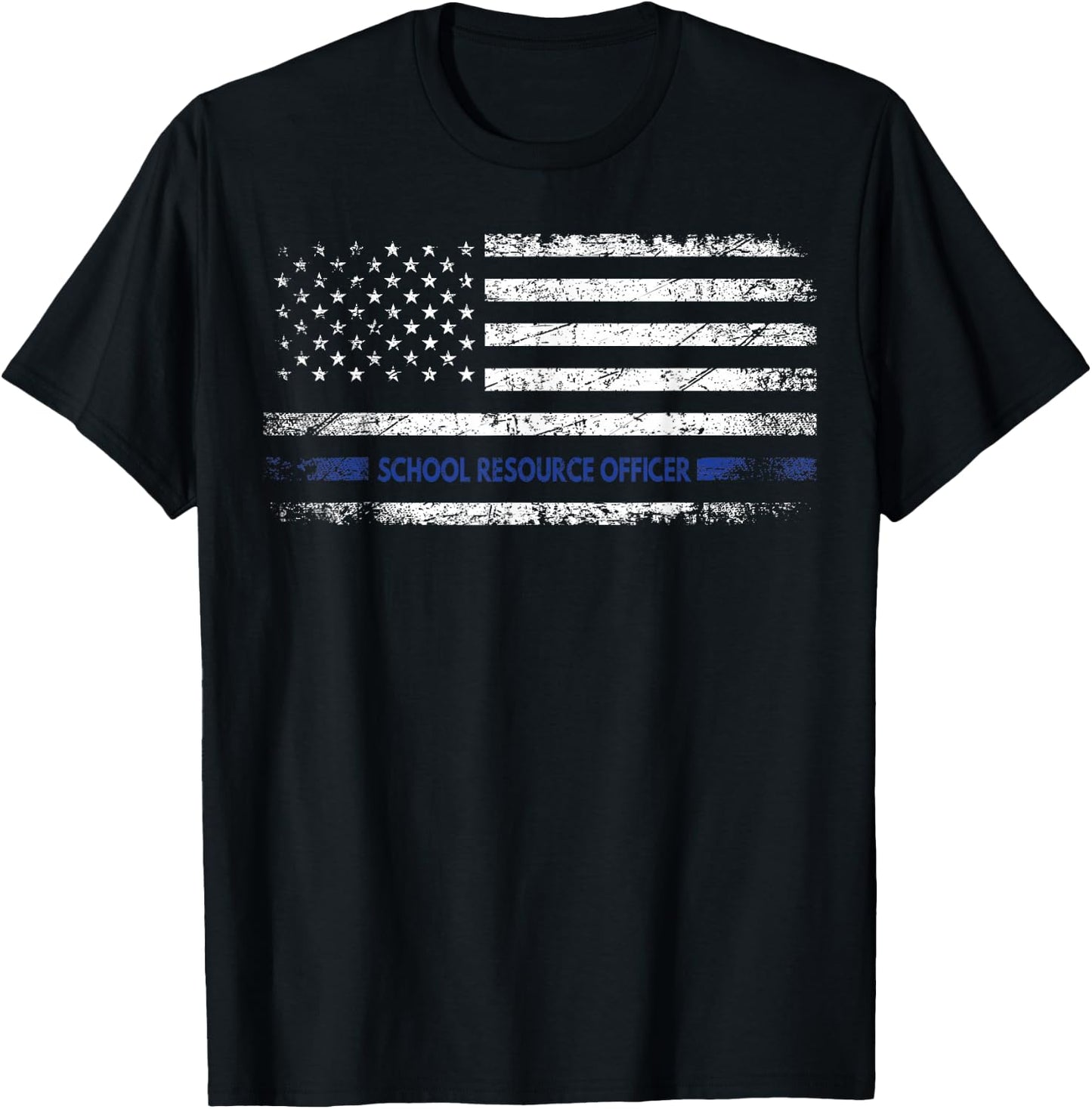 Proud School Resource Officer Gift SRO T-Shirt - T-Shirt | Black