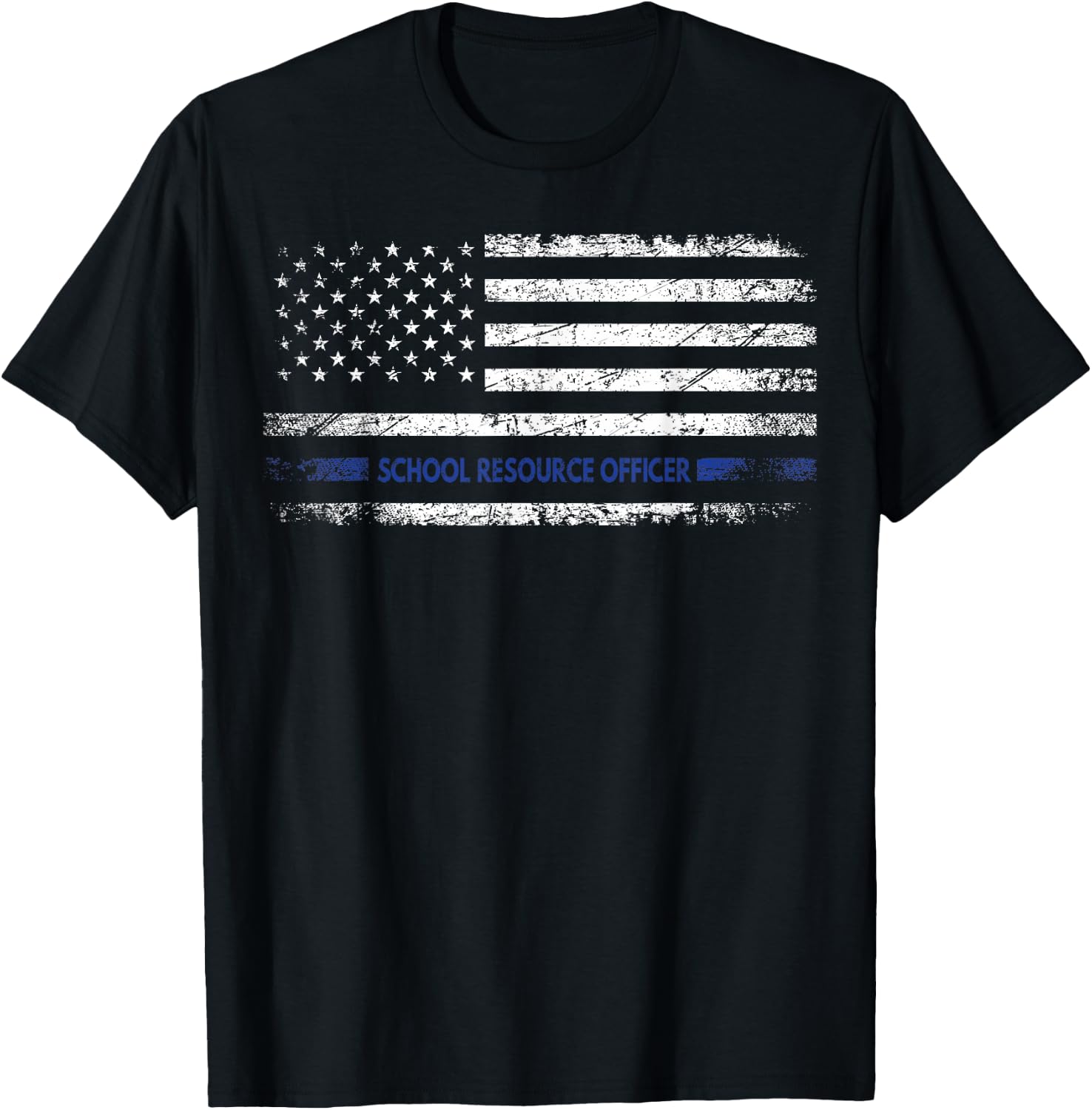 Proud School Resource Officer Gift SRO T-Shirt - T-Shirt | Black