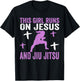 This Girl Runs On Jesus And Jiu Jitsu Christian Daughter T-Shirt - T-Shirt | Black