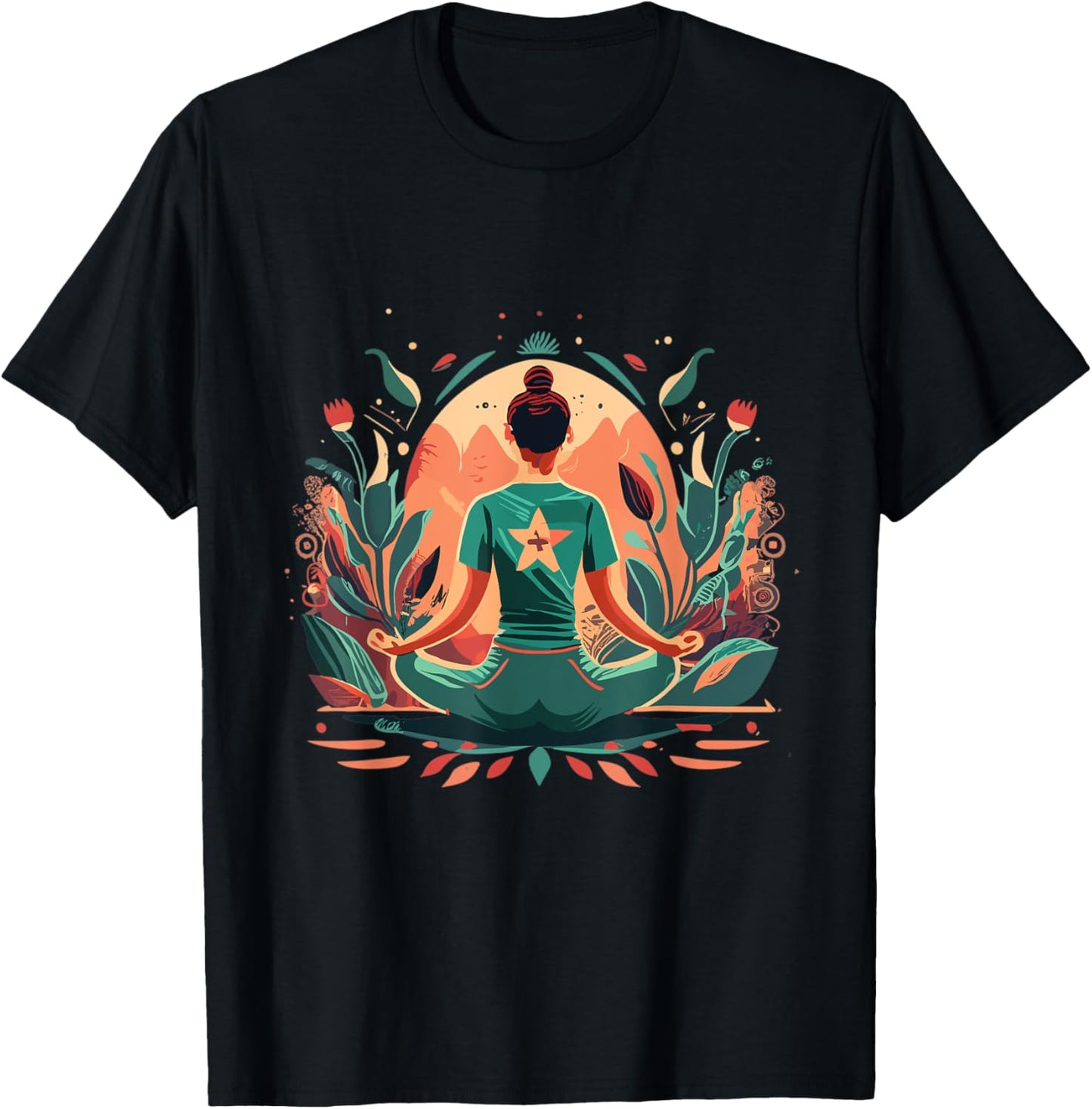 Yoga Meditation And Pilates T-Shirt - T-Shirt | Black