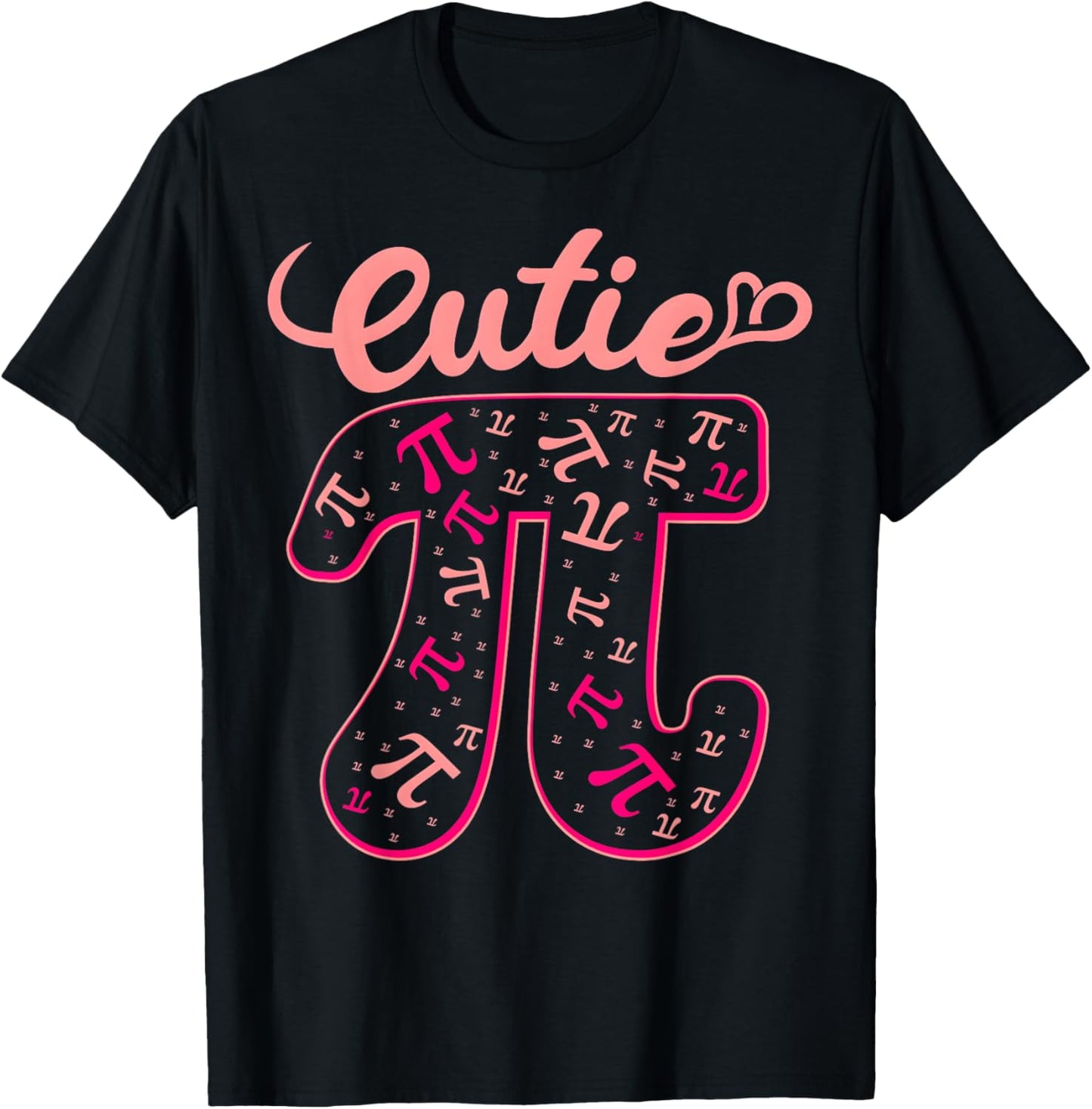 Pi Day Shirt Women Kids Men Toddler Math Teacher Cutie Pi T-Shirt - T-Shirt | Black