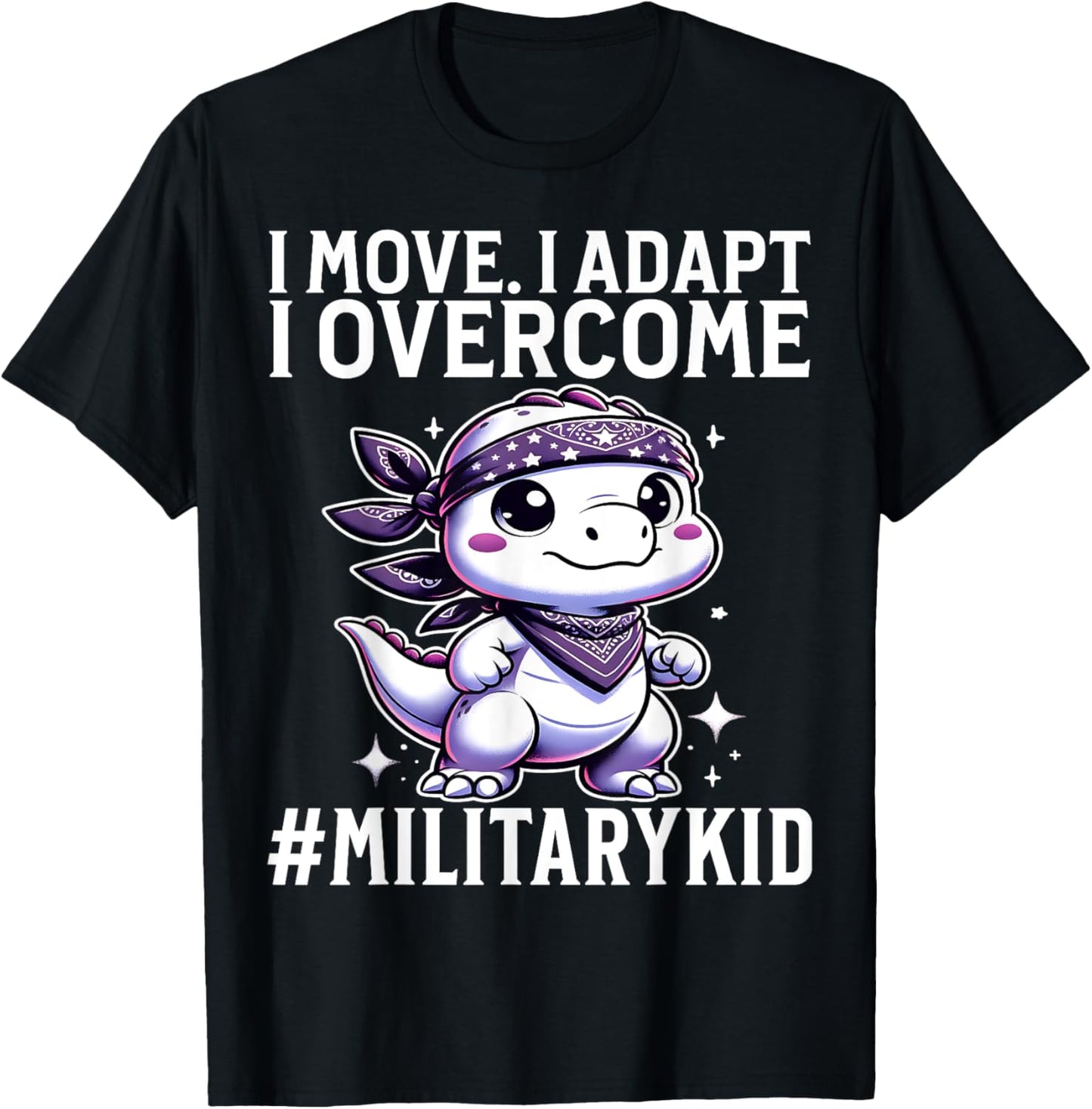 Military Child Kids Purple Up Month of Military Child Gifts T-Shirt - T-Shirt | Black