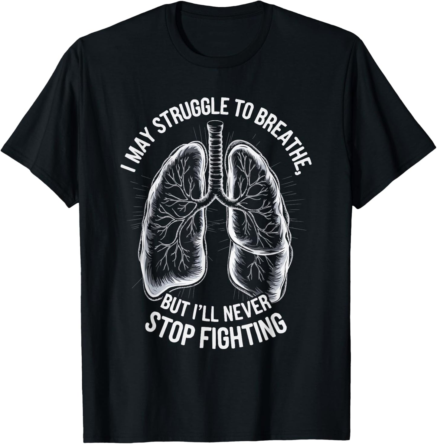 Chronic Obstructive Pulmonary Disease COPD Awareness T-Shirt - T-Shirt | Black